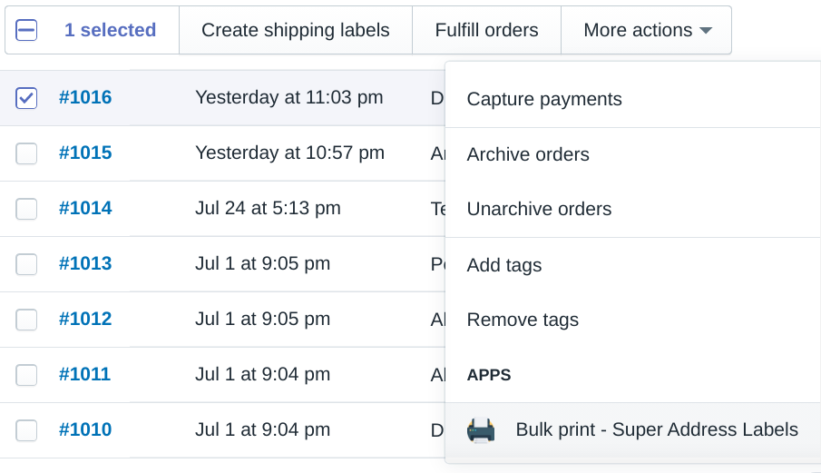Shopify Admin panel Shopify Admin panel